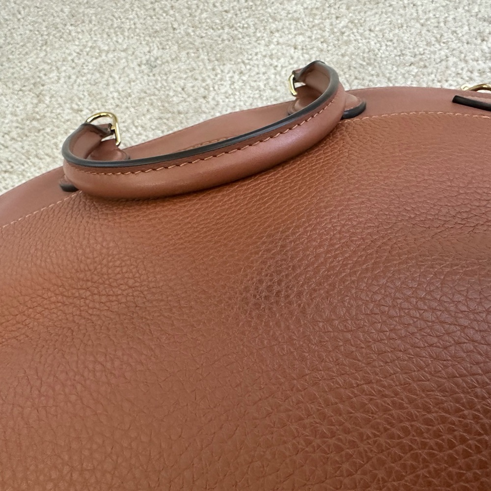 Louis Vuitton Vendome Taurillon Leather Top Handle Bag & Crossbody Strap - Picture 14 of 15